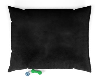 Midnight Black Pet Bed | Trendy Washable Dog Bed with Insert | Cat Pet Furniture | Stylish Pet Lounger | Unique Gift for Pet Owners