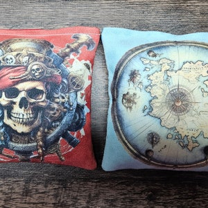 Bolsas Cornhole Juegos de 8 Regulaciones Profesionales, Piratas y Mapa del Tesoro 28