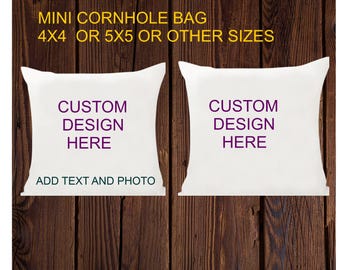 Mini Cornhole Bag, Custom 3x3, 4x4, 5x5 oder andere Größen