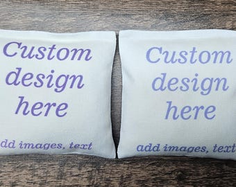 Custom Printed Cornhole Bags Regulation Made Cornhole Choose Your Image, 16 bags ( 2 sets)