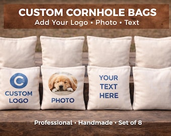 Custom Printed Cornhole Bags: Regulation Size, Handmade in USA