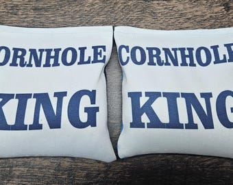 Regulation Cornhole Bags: Duck Cloth Bean Bags, Set of 8