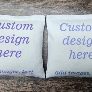 Custom Printed Cornhole Bags Regulation Made Cornhole Choose Your Image,set of 8