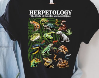 Herpetology Unisex Softstyle T-Shirt, Reptile Tees, Amphibian Shirts,