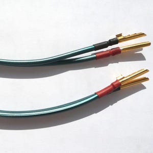 Neotech Bi-Wire Speaker Jumper – 14AWG UP-OFC Copper, Gold Banana Plugs, Audiophile Upgrade