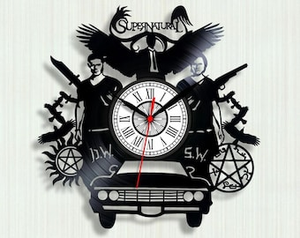 Supernatural Vinyl Wall Clock Record Wall Clock Wall Decor Silent Clock