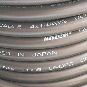 Cable para altavoces Neotech NES-5002 4x14 AWG Up-OFC Hi-Fi, cable para altavoces, cable de audio audiófilo a granel, cortado a medida (cable desnudo).