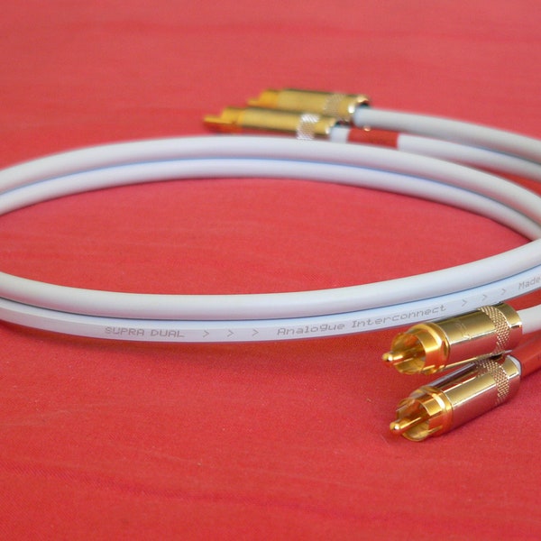 Handmade Interconnect Cable Audiophile Cable Supra Dual RCA Cable AUX Stereo Cable