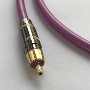 Premium coaxiale verbindingskabel / digitale kabel / verzilverde OFC-kabel / Neotech-kabel / RCA-kabel / handgemaakte hifi / hi-end / audio