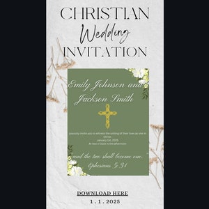 Christian Wedding Invitation
