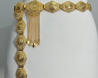 Cinturón Dorado Cinturón Chapado En Oro Arabia