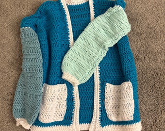 Cardigan patchwork oversize