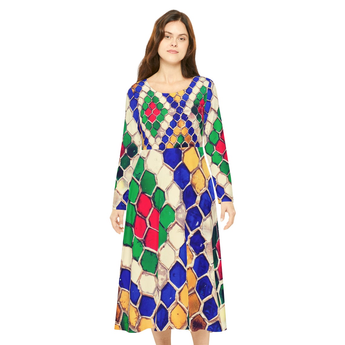 Cathlethes Aop Ss Dress main image 1