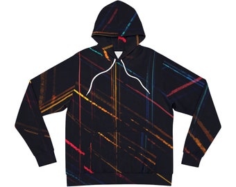 Vintage Y2K Fox Racing AOP Full Zip Sherpa Lined Hoodie - Etsy