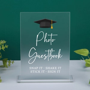 Graduation Photo Guestbook Sign, Graduation Party Photo Guest Book, 2024 Graduation Party Sign, Acrylic Graduation Guestbook Alternative
