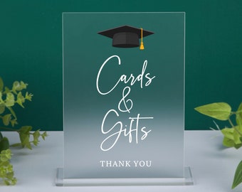 Graduation Party Cards and Gifts Sign, Graduation Party Table Sign, Modern Minimalist, Graduation Party Decor, Class of 2024 Table Signs