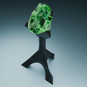 Gemstone Display Stand | 3D Print File (.stl) | Crystal Holder, Rock Display, Fossil Stand, Decorative Shelf