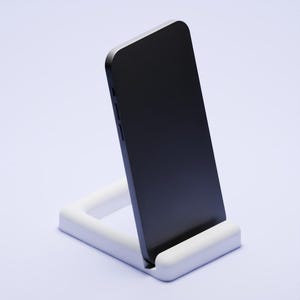 Phone Stand - Minimalist No.2 | 3D Print File (.stl) | Desk Phone Holder, Smartphone Stand
