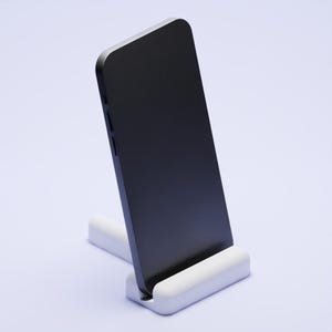 Phone Stand - Minimalist No.1 | 3D Print File (.stl) | Desk Phone Holder, Smartphone Stand