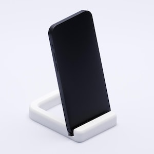Phone Stand - Minimalist No.2 | 3D Print File (.stl) | Desk Phone Holder, Smartphone Stand