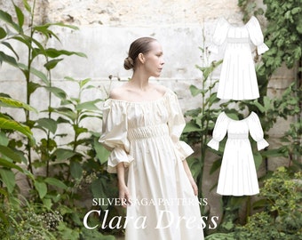 Clara dress PDF sewing pattern