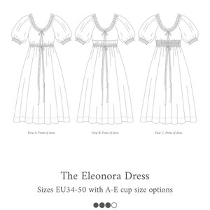 Eleonora dress PDF sewing pattern afbeelding 2