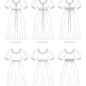 Eleonora dress PDF sewing pattern afbeelding 3