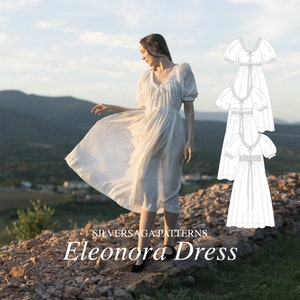 Eleonora dress PDF sewing pattern afbeelding 1