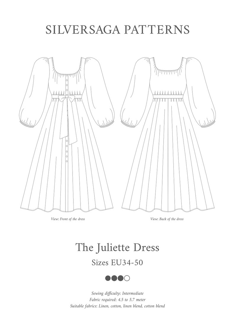 Juliette dress PDF sewing pattern Bild 2