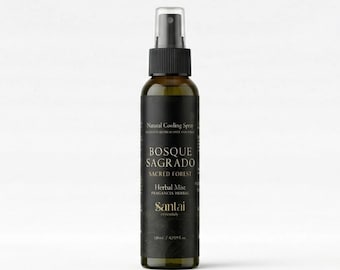 Bruma corporal refrescante Bosque Sagrado / Spray botánico de eucalipto y romero (120 ml)