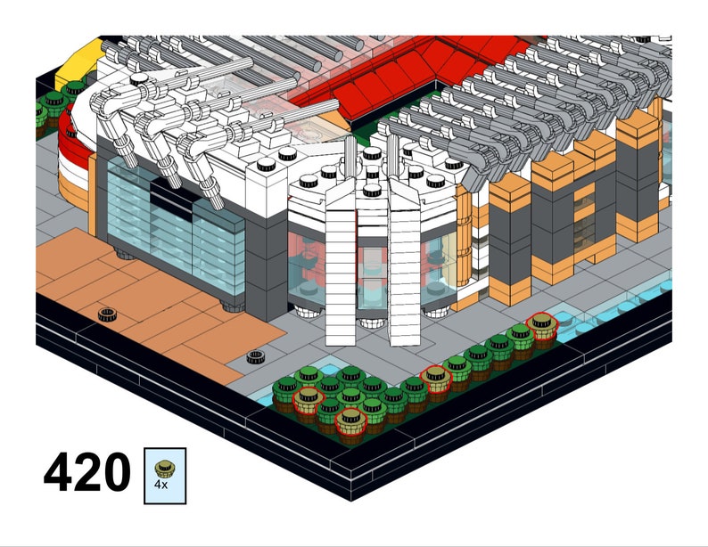 Complete Old Trafford Stadium Model Kit DIY Guide & Webrick Pieces ...
