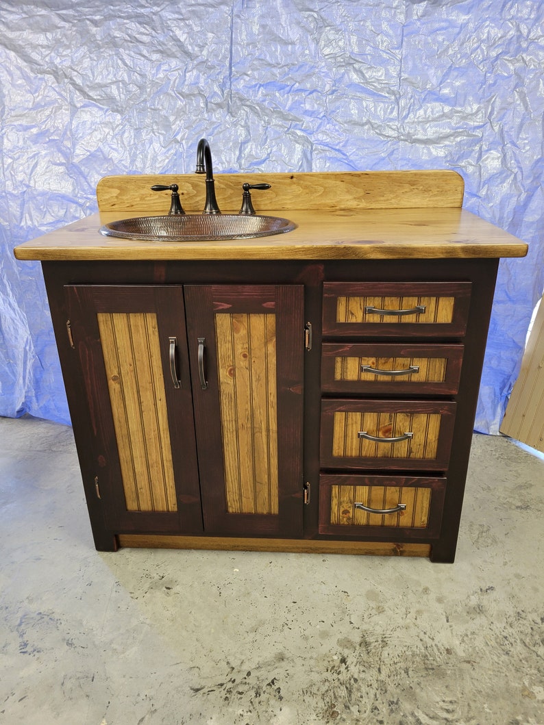 Bathroom Vanity 42 Inch Rustic Farmhouse - Etsy