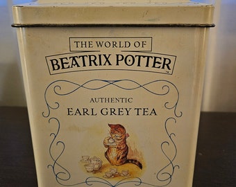 Vintage Tin The World Of Beatrix Potter Authentic Earl Grey Tea
