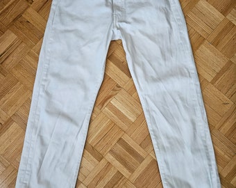 Vintage 90er Jahre Levi’s 501 Off White Denim W33 x L32