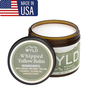 Bio Grassfed Talg Gesichtscreme | Talg Lotion | Natürliche Feuchtigkeitscreme | Manukatalgbalsam mit Honig & Jojobaöl | Handgefertigt IN den USA