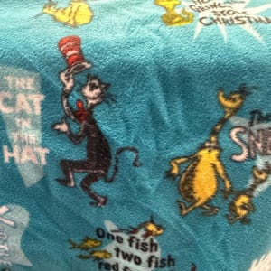 Dr. Seuss fleece material by the yard OEKOTEX® STANDARD 100 (1 unit = 1 yard)