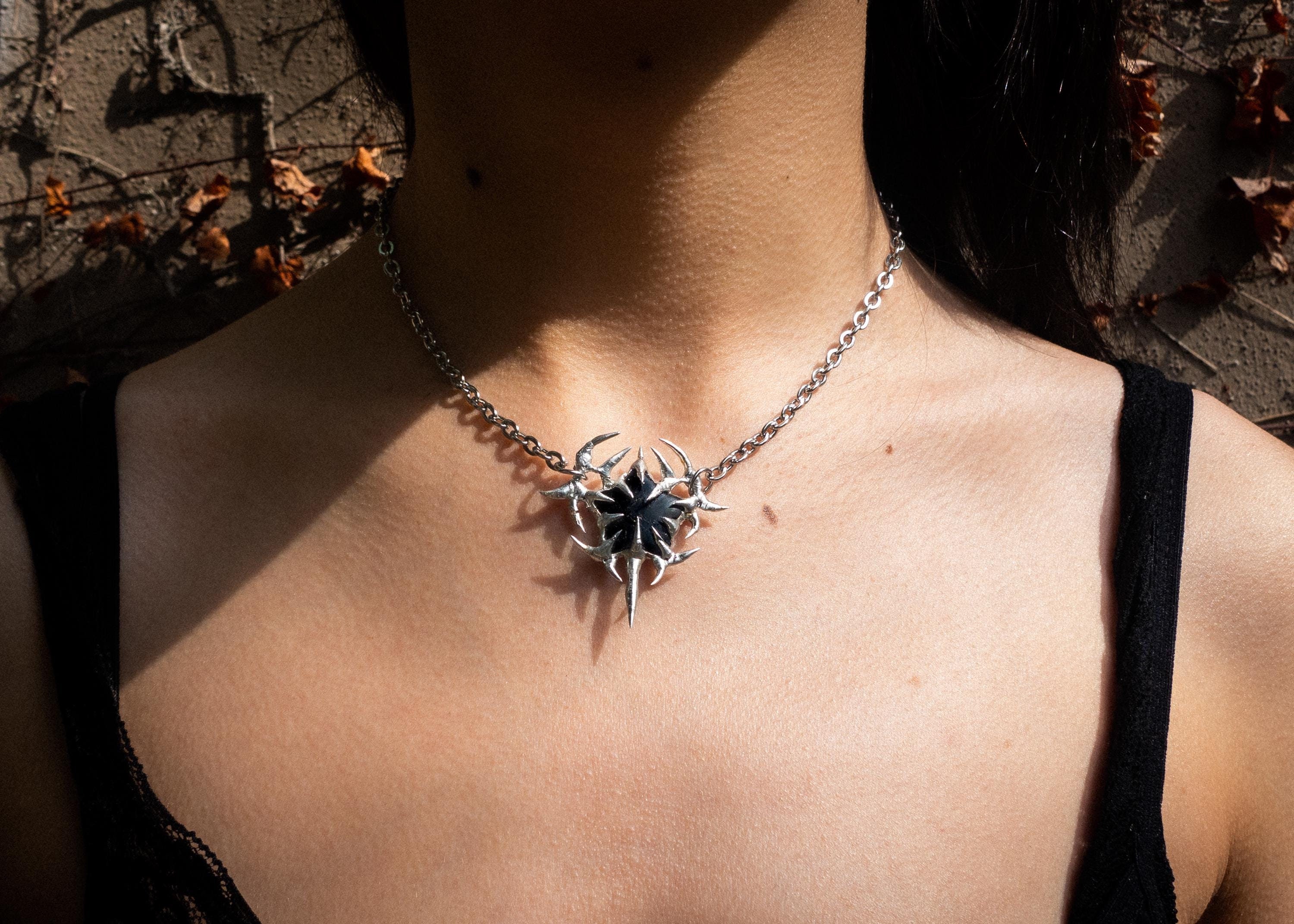 Cyber Y2k Necklace - Etsy Cyber Y2k Necklace - Etsy