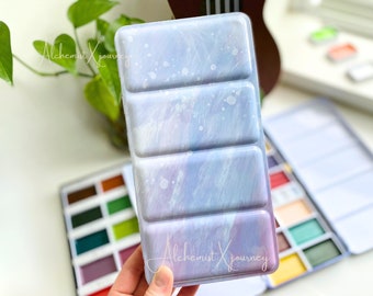 Metal Watercolor Tin Box, Watercolor Palette, Kuretake, Large, Travel Watercolour Palette, Portable, FLAT Base, Plein Air