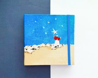 Baohong Cotton Watercolor Journal | Cold Press | Square Artist Paper 5.3x5.3” 300gsm 100% Cotton Sketchbook | 20 Pages