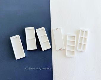 Ultradunne magnetische aquarelpannen | AX35 Luchtpan | Slechts 0,42 cm smal | Perfect voor het aanpassen van aquarelpaletten