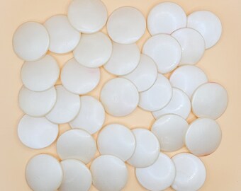 32 large mid-century plastic buttons