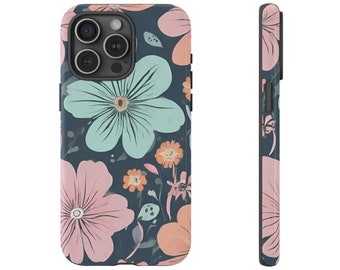 Blue Pattern Flowers Phone Case