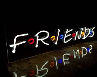 Personalized "Friends" Logo Neon Sign, Friends Central Perk Coffee Neon Sign, LED Friends TV Show Sign, Neon Wall Sign for Friends Fans