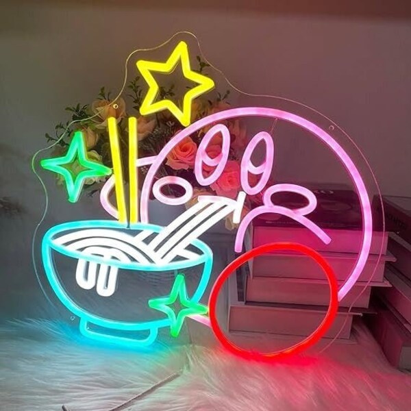 Personalized LED Kirby Neon Light Sign, Nintendo Kirby Video Game Wall Art, Neon Kirby Wall Sign, Gifts for Gamers