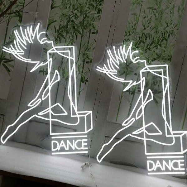 Personalized Dance Studio Neon Sign, Dance Class School Sign, Dance Studio Signage, Professional Dancer Sign, Dance Studio Wall Light Sign