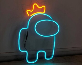 Custom Neon Among Us Video Game Neon Light Sign, LED Among us Crewmates Light Sign, Among us Characters, Among Us Neon Wall Art for Gamers