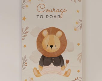 Nursery Wall Decor – Lion | Courage to Roar | Digital Download
