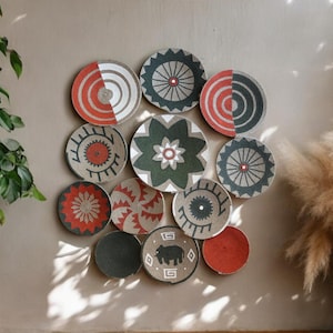 Handwoven Boho Wall Decor, Natural Fiber Art, Eco-Friendly Woven Wall Hanging, Rustic Home Accent,Natural Decorative Plate, Wall Art