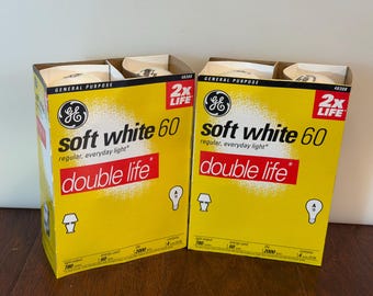 GE - Double Life/Soft White - Incand - Light Bulbs - 60 Watts - 2 Packs/8 Bulbs
