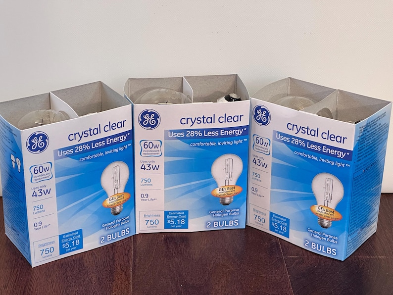 Click Bulb Pack GE Crystal Clear - 60 Watts - Light Bulbs - Multiple Packs - Older ...